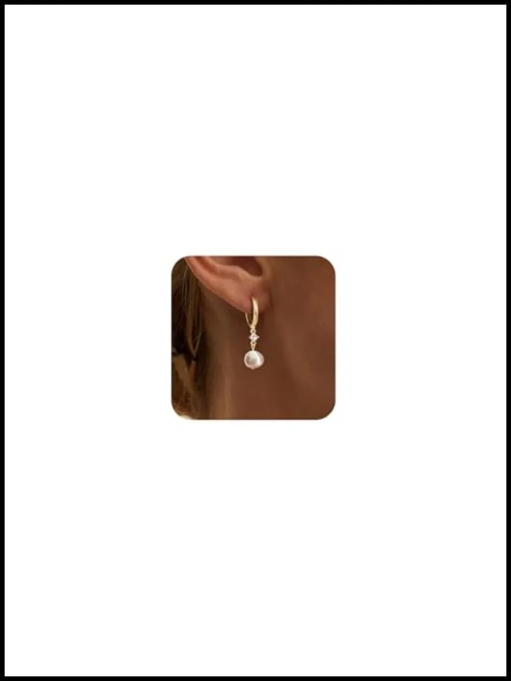 14K Gold Plated Freshwater Pearl Drop Earrings Dangle Bridal Jewelry
